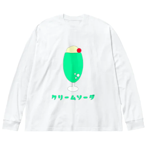 クリームソーダ ビッグシルエットロングスリーブTシャツ