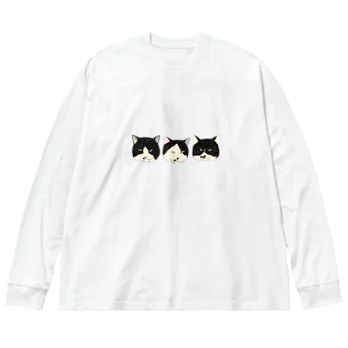 TEAMほくろ猫 ビッグシルエットロングスリーブTシャツ