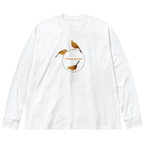 ガビチョウさん ビッグシルエットロングスリーブTシャツ