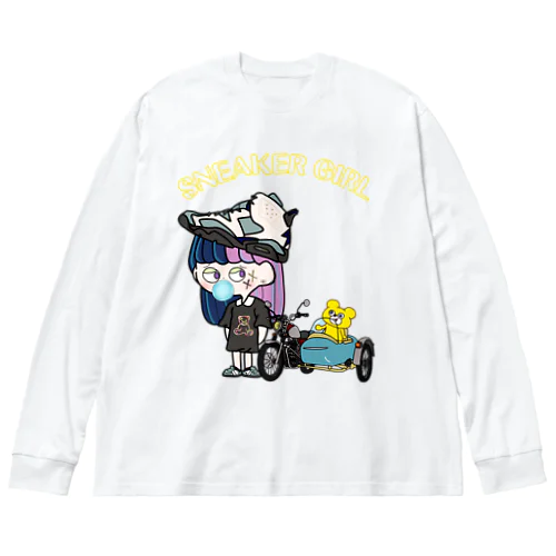 SNEAKER  GIRL Big Long Sleeve T-Shirt