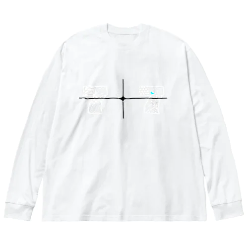 乳7テンTシャツ(ネガ) Big Long Sleeve T-Shirt