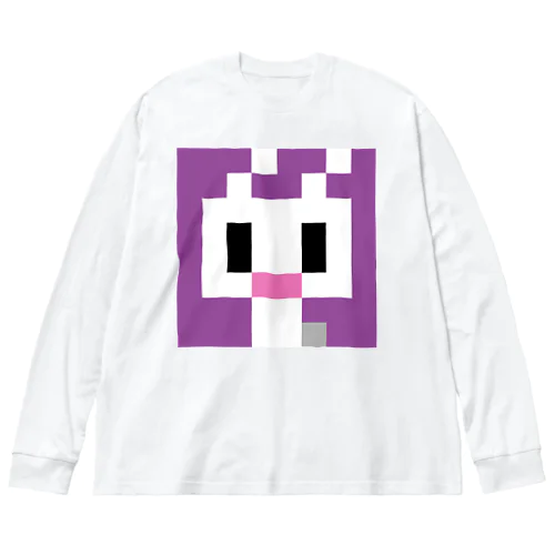 usachan?(rabbit✖️purple) ビッグシルエットロングスリーブTシャツ