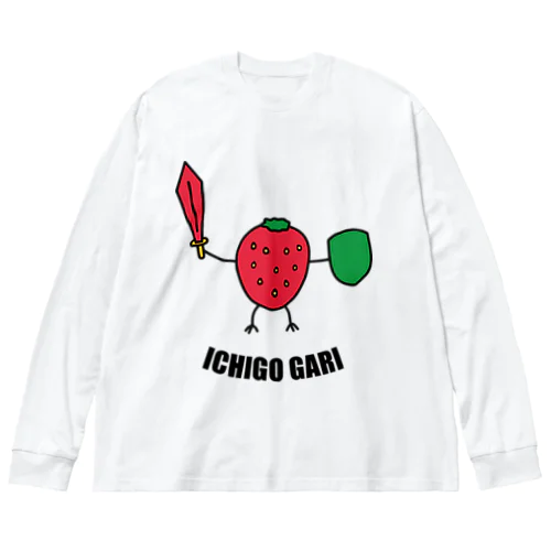 いちご狩り ビッグシルエットロングスリーブTシャツ