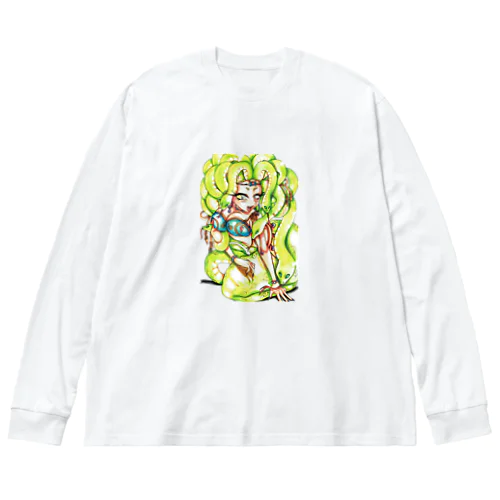 ゴルゴーン三女神のメデューサ Big Long Sleeve T-Shirt