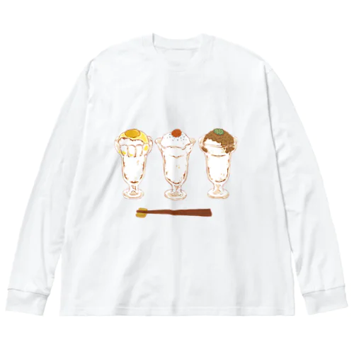 パフェグラスでお米が食べたい Big Long Sleeve T-Shirt