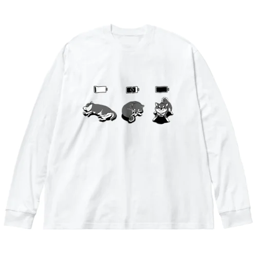 充電完了までの柴犬　壱 Big Long Sleeve T-Shirt