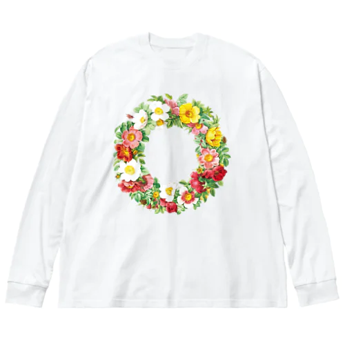 バラの花輪 Big Long Sleeve T-Shirt