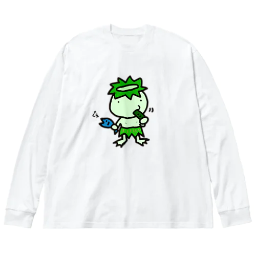 きゅうり喰うカッパ Big Long Sleeve T-Shirt