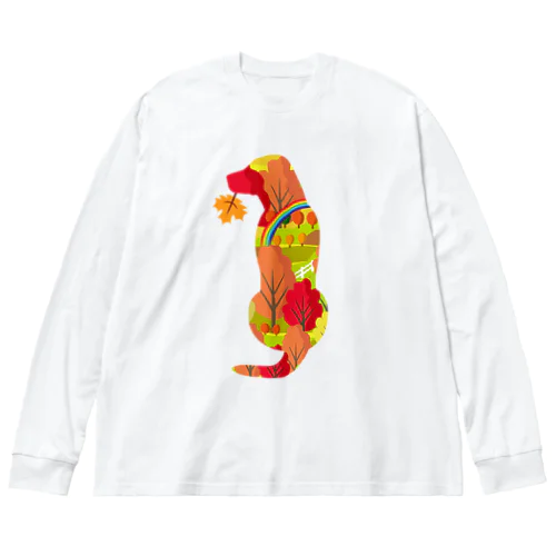 秋色のラブラドール Big Long Sleeve T-Shirt