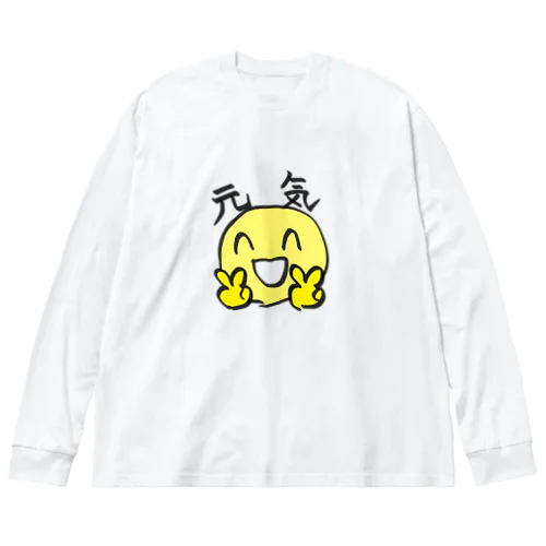 元気印の元気くん ビッグシルエットロングスリーブTシャツ