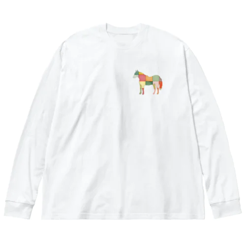 pattern horse A Big Long Sleeve T-Shirt