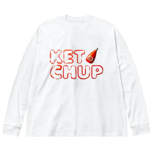 トマトケチャップ🍅 ビッグシルエットロングスリーブTシャツ