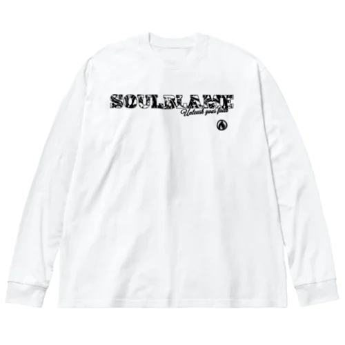 MIXED LOGO L-SLEEVE IN WHITE ビッグシルエットロングスリーブTシャツ