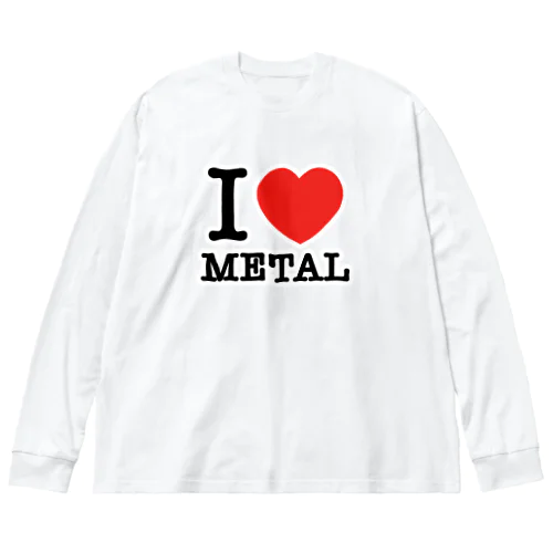 I LOVE METAL ビッグシルエットロングスリーブTシャツ