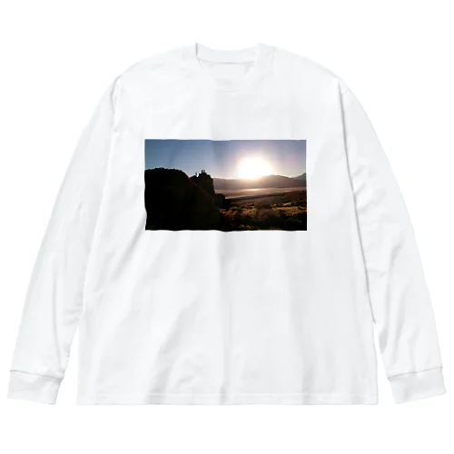 名も無き岩山と朝日 - Nameless Rockyhill and Sunrise - Big Long Sleeve T-Shirt