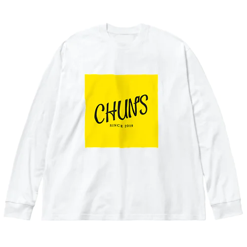 CHUN'S 黄色ロゴ ビッグシルエットロングスリーブTシャツ