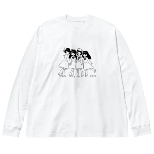 aoco女の子／ロンT Big Long Sleeve T-Shirt