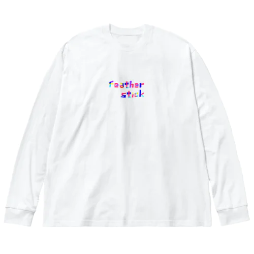 フェザースティック　文字ロゴ　 Big Long Sleeve T-Shirt