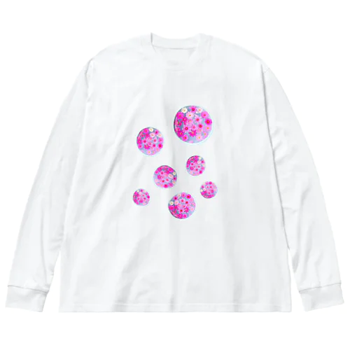 浮かぶコスモス Big Long Sleeve T-Shirt