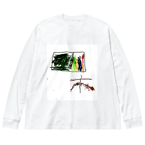 虹と紅葉 Big Long Sleeve T-Shirt