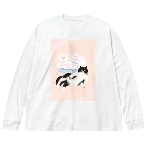 むぅるぅみぃ薄ピンク Big Long Sleeve T-Shirt