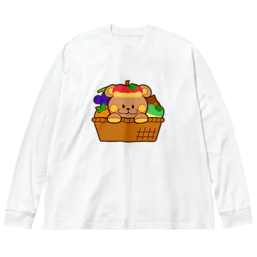 果物カゴのぬいクマちゃん(秋) Big Long Sleeve T-Shirt