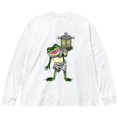 天燈鬼・龍燈鬼両面プリント Big Long Sleeve T-Shirt