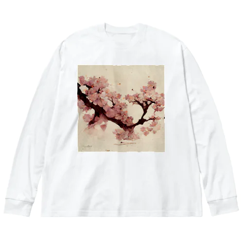 AI「桜」Tシャツ（3） Big Long Sleeve T-Shirt