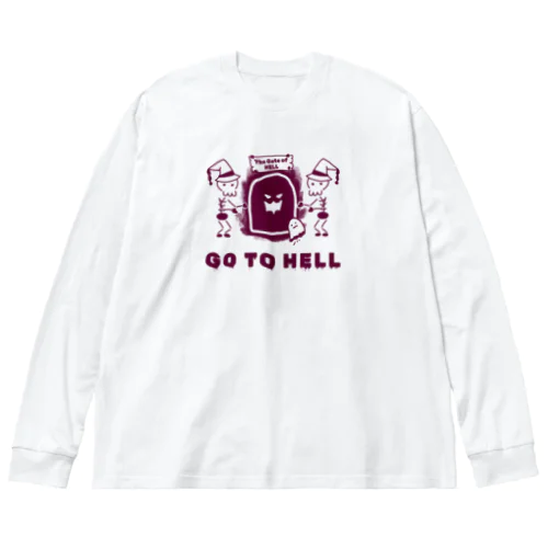 地獄へようこそ（ワインレッド） Big Long Sleeve T-Shirt