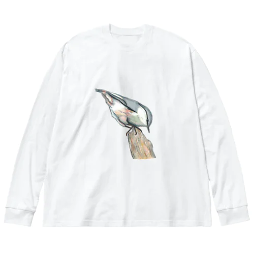 [森図鑑] ゴジュウカラ Big Long Sleeve T-Shirt