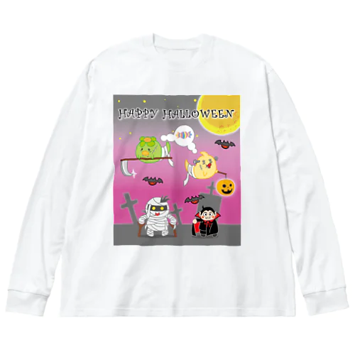 Happy Halloween大集合 Big Long Sleeve T-Shirt