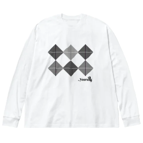 ..Yourself 　◇ｸﾞﾚｰ系 ビッグシルエットロングスリーブTシャツ