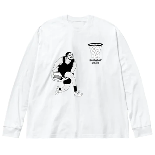 Basketball Diner ロゴOT ビッグシルエットロングスリーブTシャツ