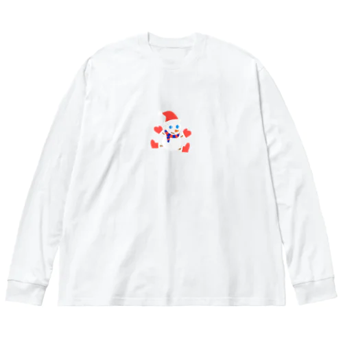 雪だるまくん ビッグシルエットロングスリーブTシャツ