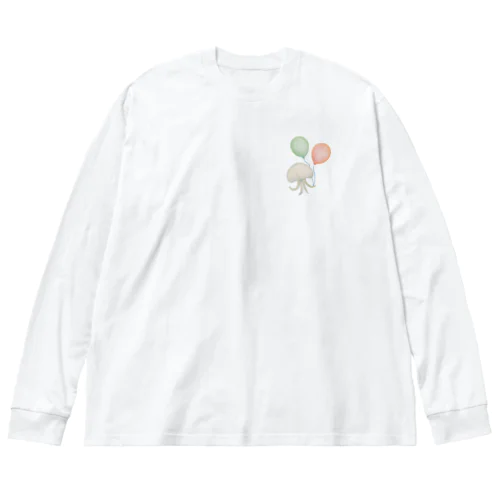 風船クラゲ ビッグシルエットロングスリーブTシャツ