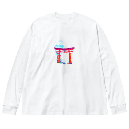 カルキニハク　赤門デザイン ビッグシルエットロングスリーブTシャツ