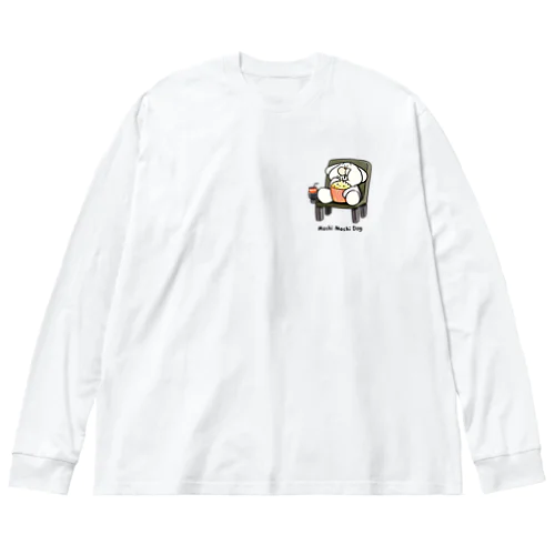 もちもちドッグ ポップコーン編 Big Long Sleeve T-Shirt