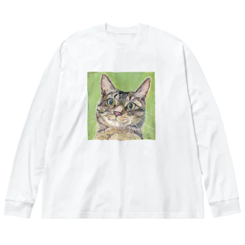 煽りねこ① Big Long Sleeve T-Shirt