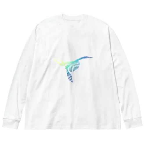 クジラの骨 海 ビッグシルエットロングスリーブTシャツ