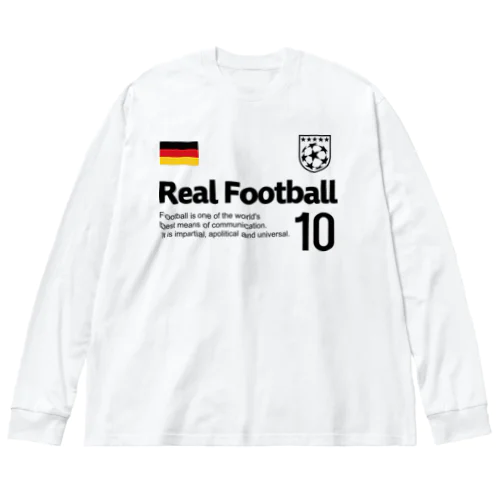 リアルフットボール ドイツ ビッグシルエットロングスリーブTシャツ