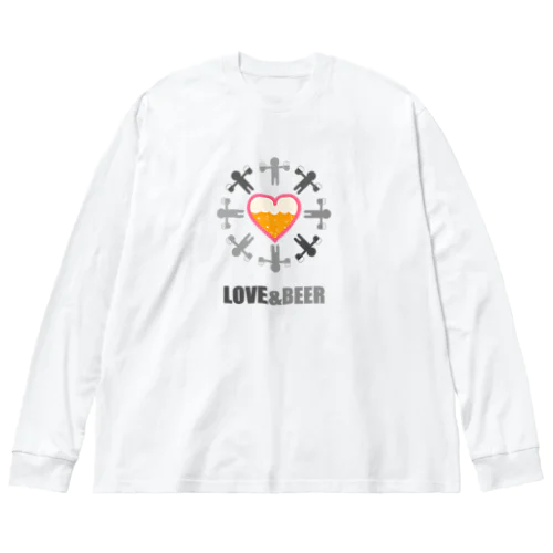 LOVE & BEER ビッグシルエットロングスリーブTシャツ
