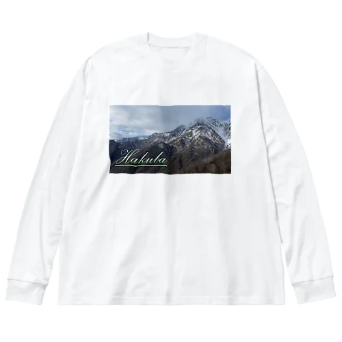 白馬の山々 ビッグシルエットロングスリーブTシャツ