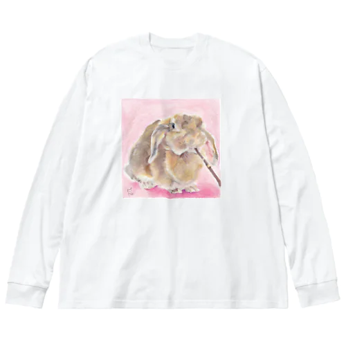 やさぐれうさぎ① ビッグシルエットロングスリーブTシャツ