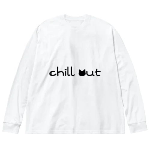 chill out(黒文字ver.) ビッグシルエットロングスリーブTシャツ