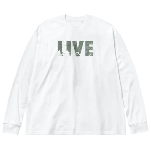 シンプルに生きる Big Long Sleeve T-Shirt