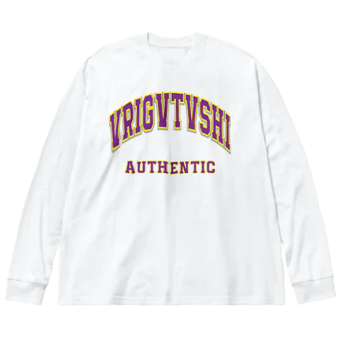 OLD SCHOOL"AUTHENTIC" WHITE Big Long Sleeve T-Shirt