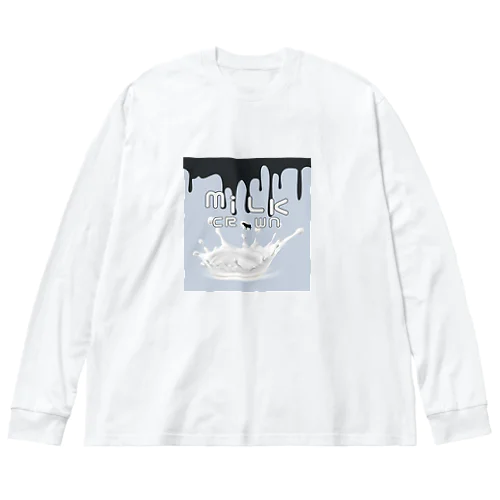 ミルククラウン Big Long Sleeve T-Shirt