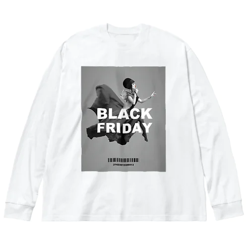 BLACK FRIDAY 2022 (WHITE) ビッグシルエットロングスリーブTシャツ