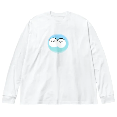 ふたごのシマエナガちゃん ビッグシルエットロングスリーブTシャツ