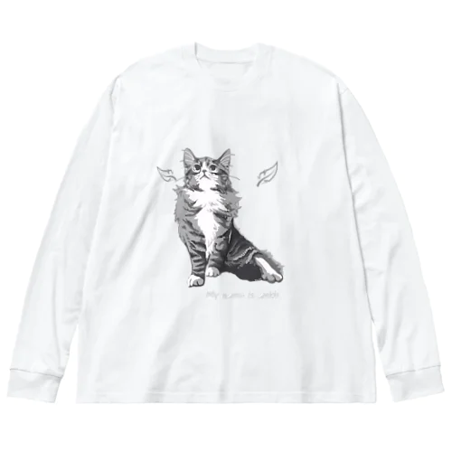 ノルエージャンフォレストキャット　angel　Angel Big Long Sleeve T-Shirt